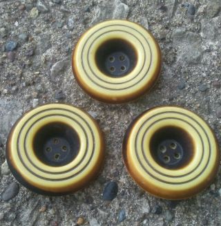 Vintage Large 1 And 5/8 " Celluloid Buttons.