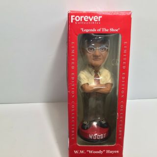 Nib Forever Collectibles Ohio State Buckeyes Woody Hayes Bobblehead Limited Ed.