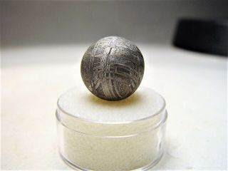 Unique Specimen Gorgeous Etched Gibeon Iron Meteorite Sphere 17.  7 Gms