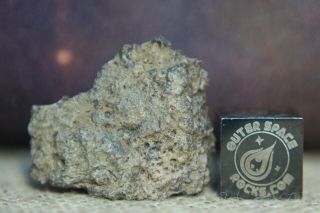 NWA 13621 Lunar Feldspathic Breccia 3.  4g Meteorite from Moon with hydrothermal 2