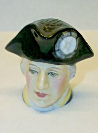 A Francesca Fine Bone China Character Head Thimble Of " George Washington "
