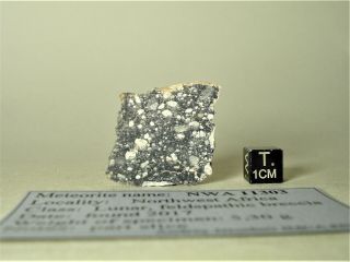 Meteorite Nwa 11303 Lunar,  Moon Feldspathic Breccia,  Part Slice 5,  30 G
