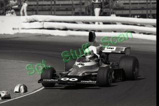 1975 Imsa Formula 5000 Racing Photo Negative Jody Scheckter Riverside,  Ca.