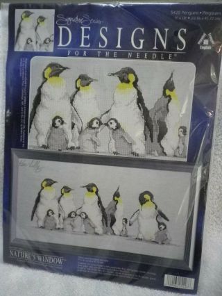 Signature Series Designs For The Needle Counted Cross Stitch Kit Penguins 5428