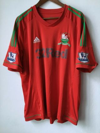 Swansea City Fc 2012 Away Football Shirt Climacool Adidas Jersey Size Xxl