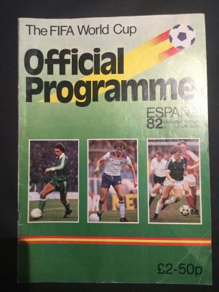 Spain 1982 Fifa World Cup Soccer Programme Espana Football Diego Maradona