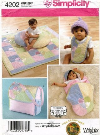 Simplicity Baby Accessories Pattern 4202 Uncut