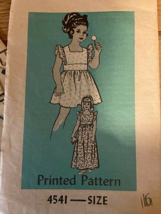 Anne Adams 4541 Sewing Pattern.  Vintage Child 