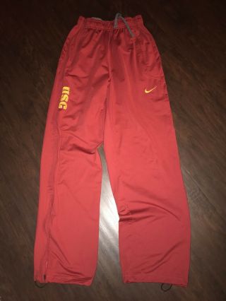 Men’s Nike Dri Fit Team Issued Usc Trojans Pants Xs