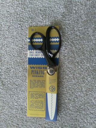 Vintage Wiss Pinking Shears Cb - 7 In - -