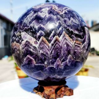 7.  15lb Natural Dream Amethyst Sphere Crystal Quartz Ball Gem Stone Healin