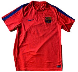 Nike Fc Barcelona Training Jersey 16/17 Orange/royal Size L Messi Neymar