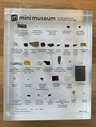 Mini Museum 1st Edition Medium 33 Specimens - Kickstarter Hans Fex 63/5550