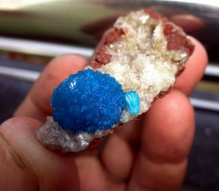 Cavansite Ball On Heulandite Mineral Specimen - 6