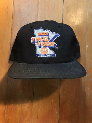 Vintage 90s 1992 Ncaa Final Four Basketball Starter Snapback Hat Twin Cities