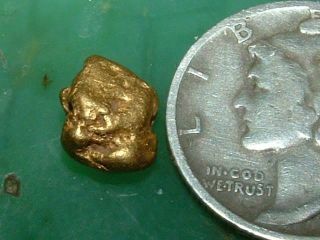 California Gold Nugget 1.  37 Gram Natural Gold