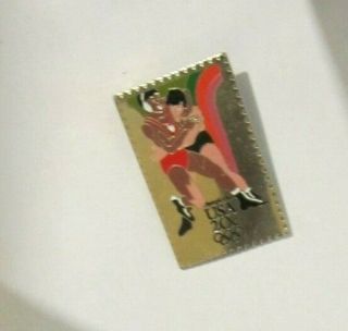 1984 La Olympic Games Wrestling ? Olympics Usa Vtg Pin Limited Edition Of 750