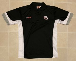 Dale Earnhardt 3 Nascar Winners Circle Embroidered Polo Shirt L Men 