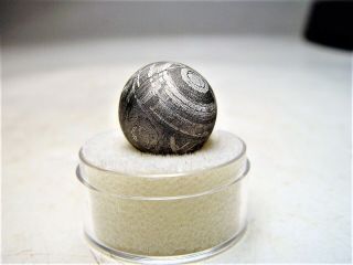 Unique Specimen Gorgeous Etched Gibeon Iron Meteorite Sphere 17.  6 Gms