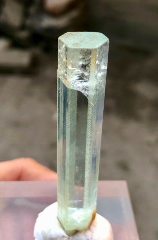 79.  5 Cts Full Terminated & Transparent Aquamarine Crystal @skardu Pak