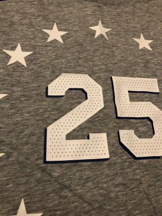 Nike Ben Simmons Philadelphia 76ers Swingman City Jersey T - shirt Gray Size XL 2