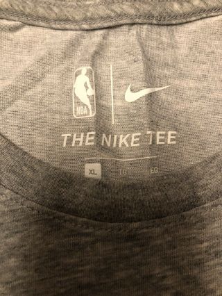 Nike Ben Simmons Philadelphia 76ers Swingman City Jersey T - shirt Gray Size XL 3