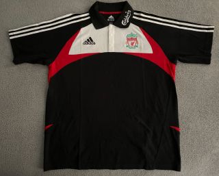 Liverpool Fc Adidas Lfc 2007/2008 Polo Shirt Mens Large