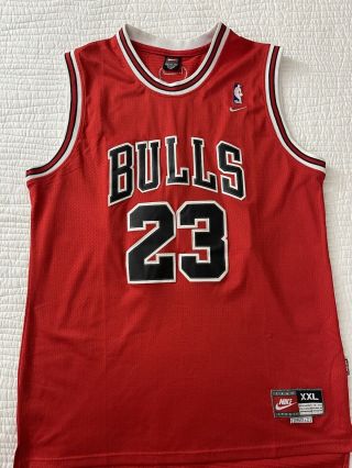 Vintage Red Authentic 1997 - 98 Chicago Bulls Michael Jordan Nike Jersey Size Xxl