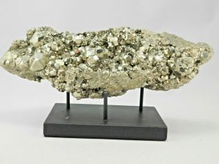A Huge 100 Natural Rhombic Pyrite Crystal Cluster From Peru 4844gr