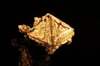 Octahedral Native Gold Crystal SOUTH WALES,  AUSTRALIA - Ex.  Halpern 3