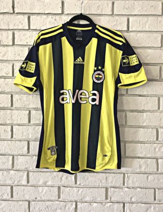 Adidas Fenerbahce Turkey Mens Futbol Jersey Avea Soccer Sewn Patch Sz L Large