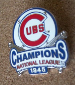 1945 Chicago Cubs Nl National League Champions Willabee & Ward Pin W&w