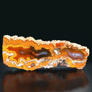 Top Vein Agate From Agouim Area,  High Atlas Mountains,  Morocco Seam Achat