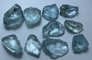 150.  30 Ctsfacet Rough Cutting Quality Aquamarine From Nigeria Good Color,  Clearty
