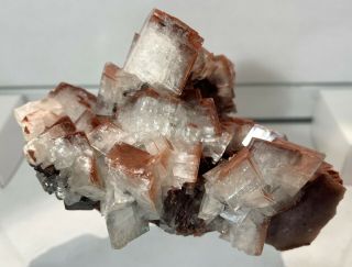 LUSTROUS HEMATITE ON CALCITE CRYSTALS: TSUMEB MINE,  NAMIBIA - CLASSIC 2