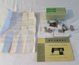 Kenmore Sewing Machine Attachments & Instruction Booklet For Model 46