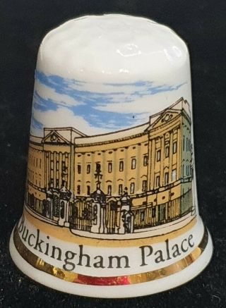 Vintage English Fine Bone China Collectable Thimble Of Buckingham Palace