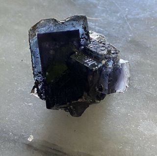 Blue Purple Phantom Fluorite Minerva Mine,  Hardin Co.  Illinois Zoned
