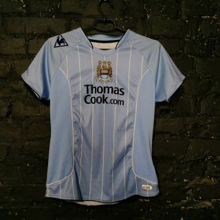 Manchester City Jersey Home Shirt 2007 - 2008 Le Coq Sportif Trikot Mens Size S