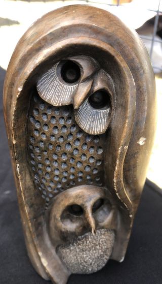 Glenn Heath Carved Soapstone Owl 6” H Signed 1978 41 - 20 Sculpture carving 2