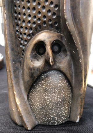 Glenn Heath Carved Soapstone Owl 6” H Signed 1978 41 - 20 Sculpture carving 3