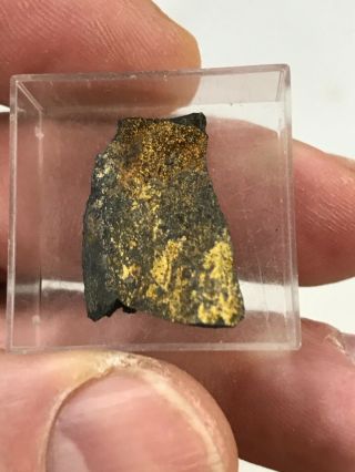 Whitmoreite from Mt.  des Groseillers,  Blaton,  Hainaut,  Belgium Micromount 2