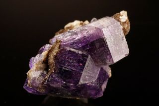 CLASSIC Purple Fluorapatite Crystal PULSIFER QUARRY,  MAINE - Ex.  Robertson 2