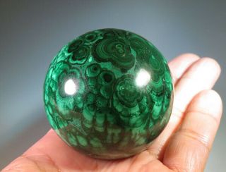 50mm (1.  9 ") Natural Solid Green Malachite Crystal Gemstone Sphere Ball 1103