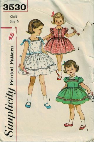 Vintage 1950s - 60s Pattern Girls 