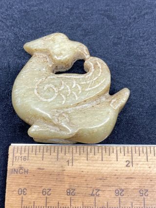 Lovely Carved Unknown Stone Bird - 56.  2 Grams - Estate Find 2