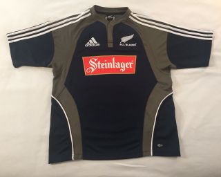 Men ' s Vintage 2007 Adidas Zealand All Blacks Rugby Jersey Size Adult Large 2