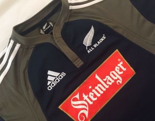 Men ' s Vintage 2007 Adidas Zealand All Blacks Rugby Jersey Size Adult Large 3