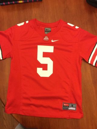 Nike Ohio State Buckeyes Red Football Jersey 5 Youth Small