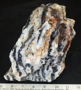 Rm69 - Old Stock - Zebra Lace Agate - Mexico - 9,  Lbs Us 717